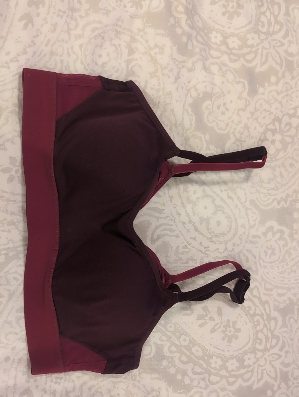 Natori Sport Bra in Burgundy and Plum